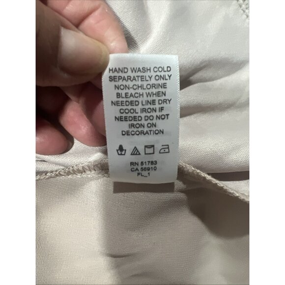 Studio Y Sequin Chiffon Sleeveless Top with Bow Tie Back & Rose Pattern Size M - Picture 14 of 14